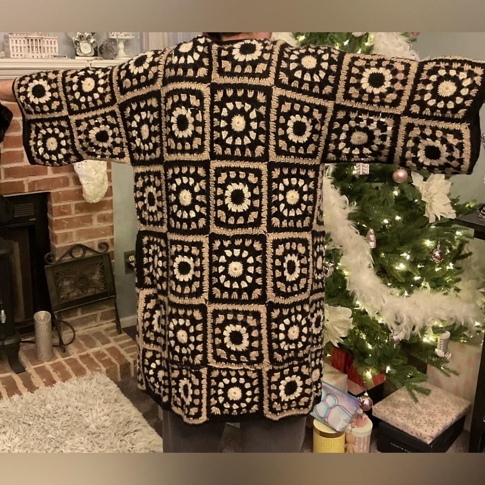 Mohair Granny Square Cardigan